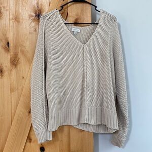 Lucky brand v neck knit sweater